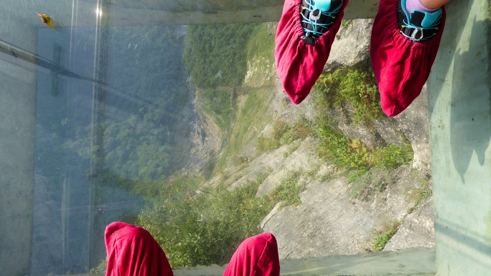 Gehen auf Glasweg Zhangjiajie Sehenswürdigkeiten