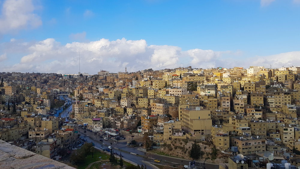 Blick auf Amman Jordanien