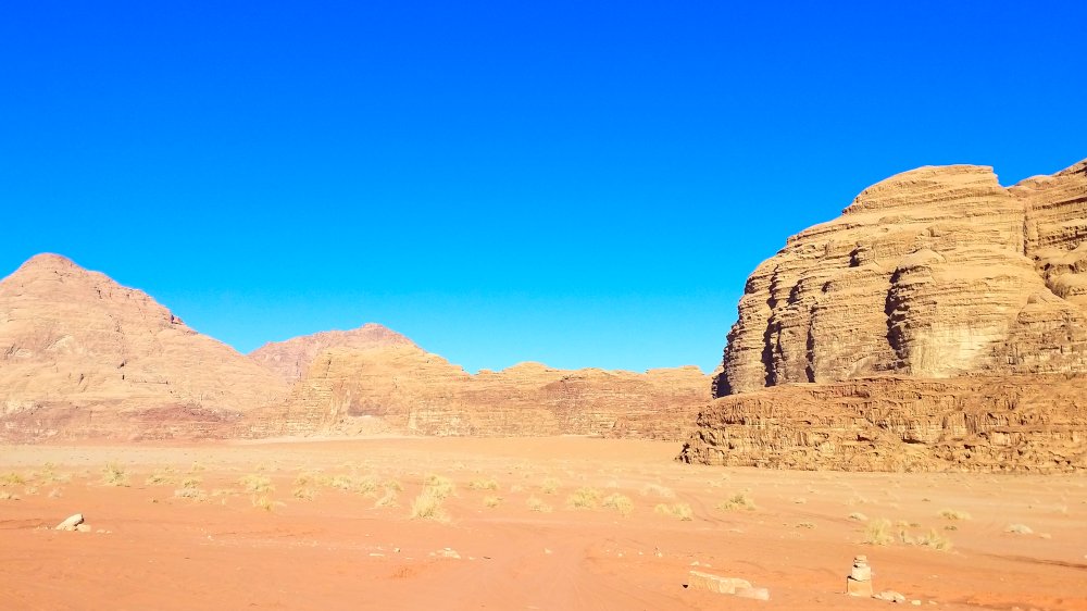 Heiße Wüste Jordanien